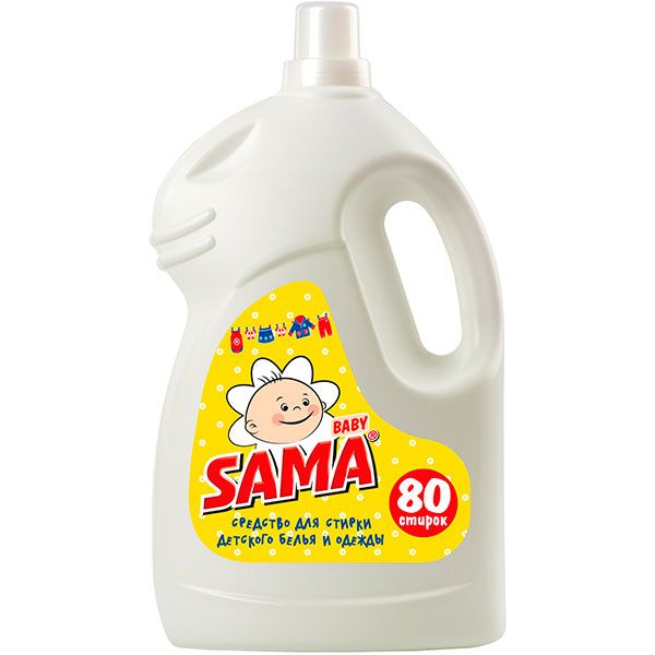 Гель для машинного та ручного прання SAMA Вaby 4 л
