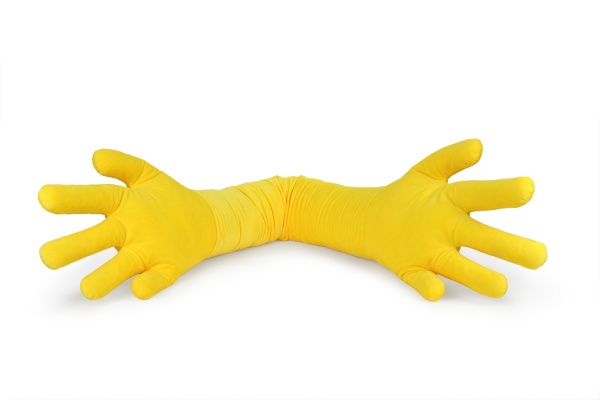 Подушка декоративная Руки обнимашки 30x172 см желтый WP Merchandise 