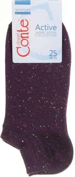 Носки Conte ACTIVE ультракороткие 16С-62СП 085 р. 25 баклажановый 1 шт. 