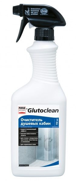 Средство Glutoclean Очиститель душевых кабин 0,75 л