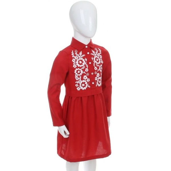 Платье Эдельвика р.158 красный 168-19/00 