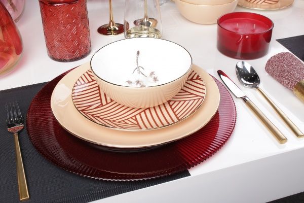 Сервиз столово-чайный Lina Beige 30 предметов на 6 персон Fiora