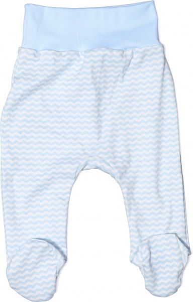 Ползунки Bambinelli Зигзаг р.68 белый с голубым 