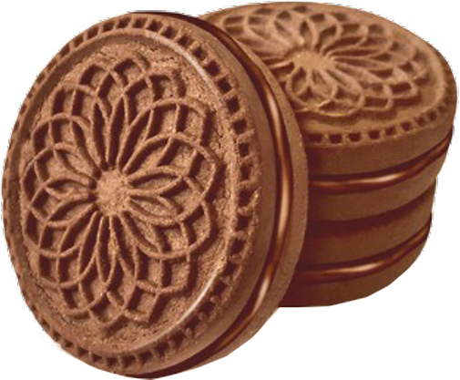 Печенье Загора сэндвич Шокорино с ароматом шоколада и апельсина весовое 