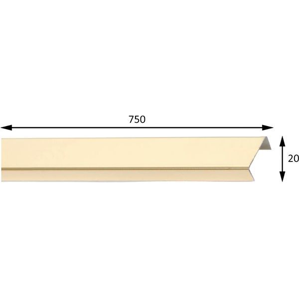 Плитка Cerossa Ceramica Лістелло золото 2x75 (НС) new 