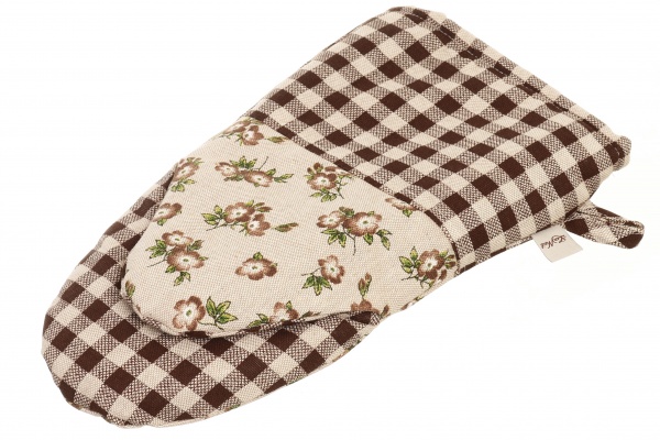 Рукавиця Lucy квітка 21x36 см коричневий La Nuit 