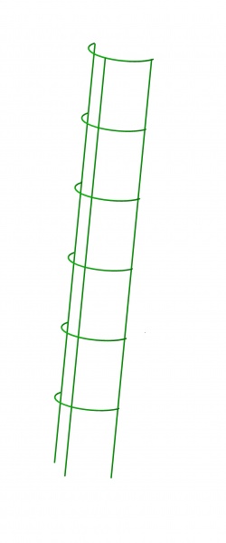 Опора для рослин напівкругла 1500 мм (зелена)