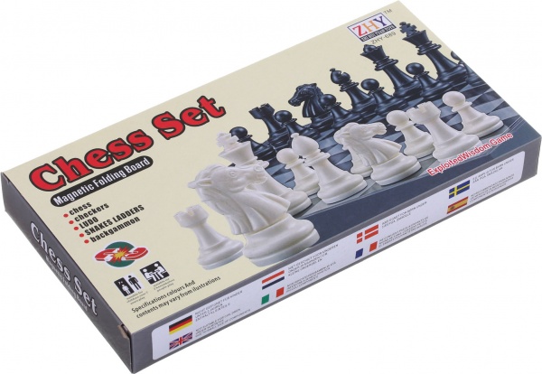 Гра настільна ZHY 3 в 1 шахи, шашки, лудо 25х13х3 см OTG0937338