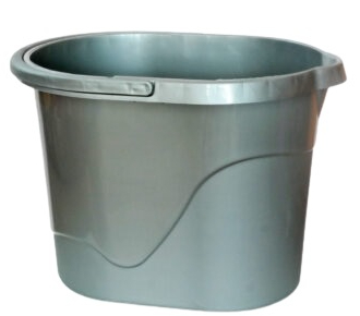 Відро без кришки ММ-Пласт 14 л сірий