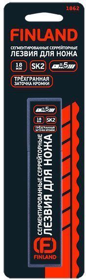 Леза змінні Finland сегментовані 18 мм 1862F