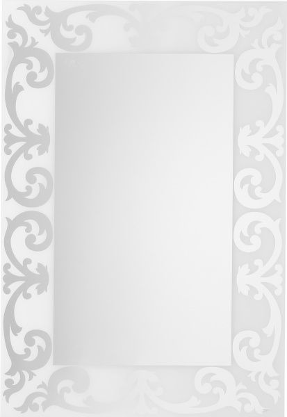 Зеркало настенное Модена белая краска 800x1200 мм 
