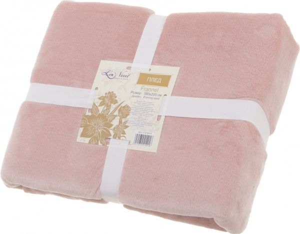 Плед Evening sand 160x200 см рожевий La Nuit 