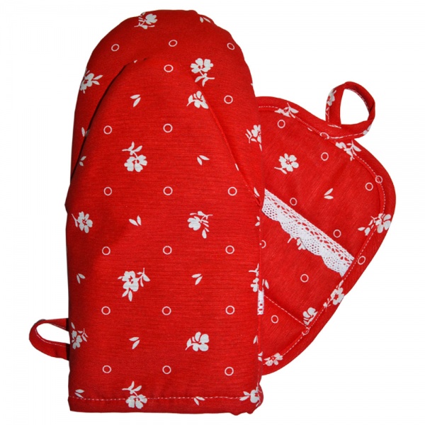 Прихватка-рукавиця Червоний 15x28 см червоний Прованс 