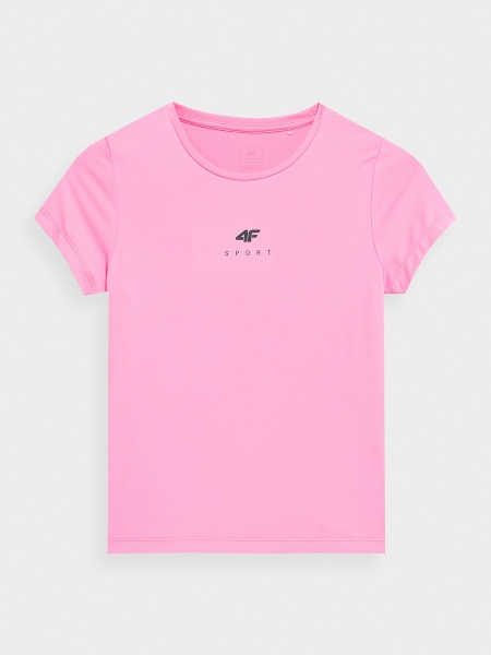 Футболка 4F TSHIRT FNK F157 4FJSS23TFTSF157-55S р.134/140 розовый