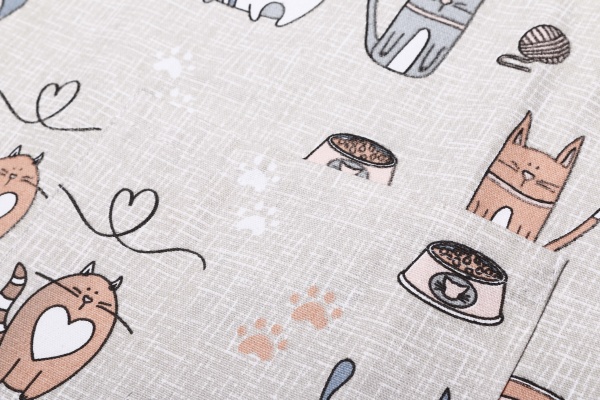 Фартук Кот на кухне 19х30 см бежевый (174399) Homeline