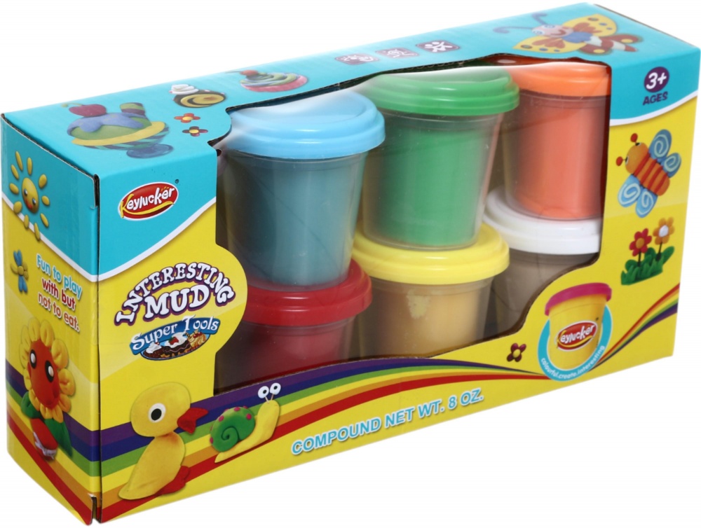 Набор теста для лепки KEYLUCKER 8 шт. MX0142063