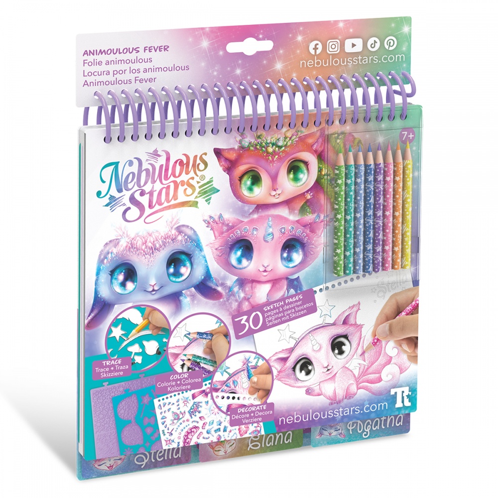 Набор для творчества Nebulous Stars Скетчбук Звездные друзья 11141