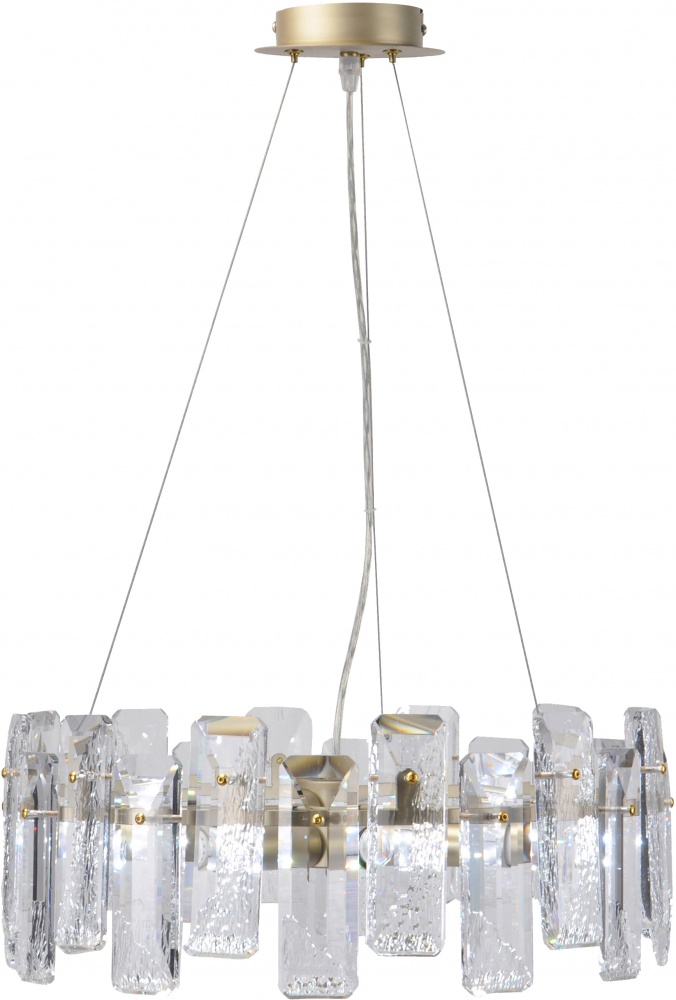 Люстра подвесная Sensio Miami 6x40 Вт E14 прозрачный/золото ALB-P00423-E