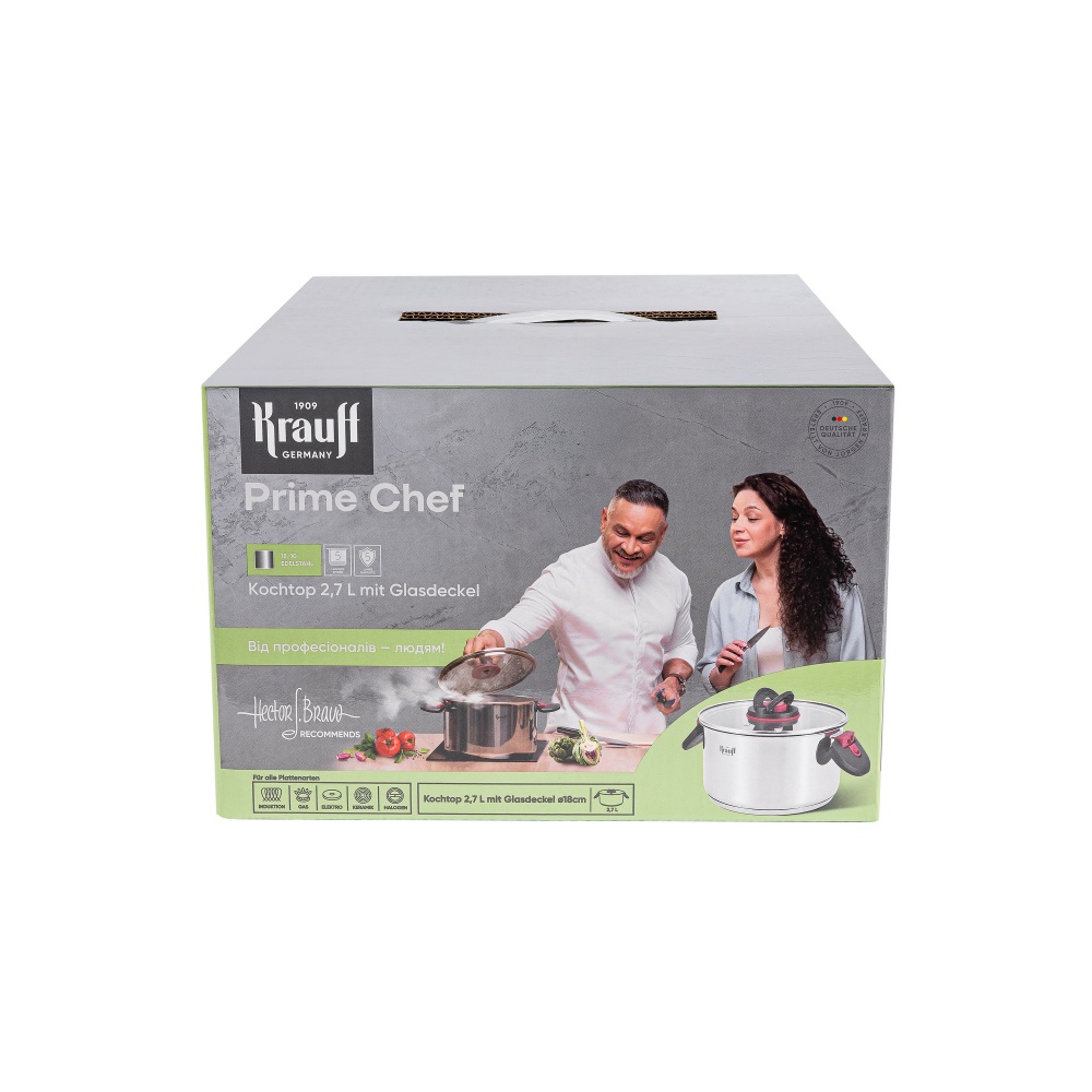 Кастрюля с крышкой Krauff Prime Chef 2,7 л 26-303-019
