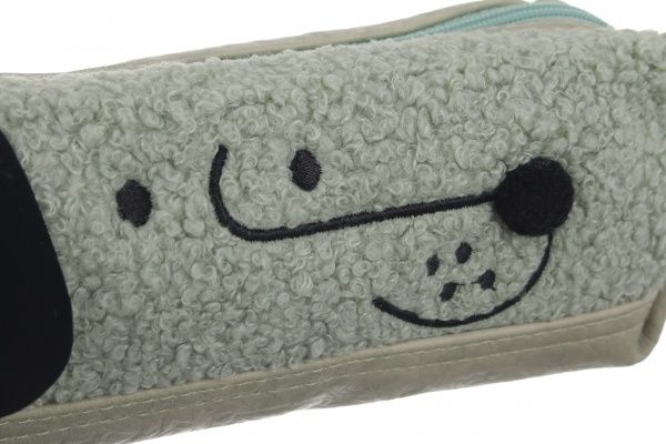 Пенал школьный Щенок зеленый