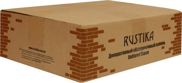 Плитка гіпсова пряма RUSTIKA Оксфорд білий 0,7 кв.м