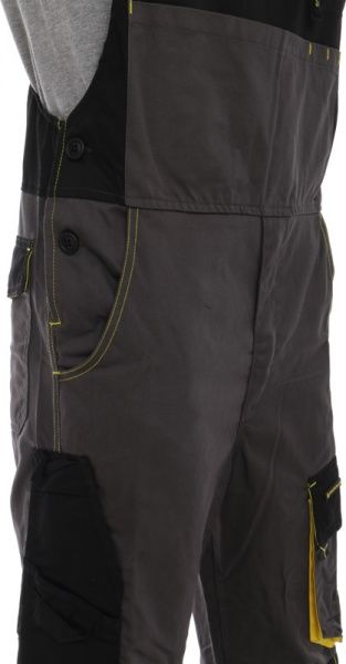 Полукомбинезон рабочий Delta Plus D-Mach р. L DMSALGJGT серый с желтым