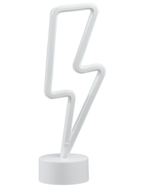 Настольная лампа декоративная Zuma Line LIGHTNING 2 Вт белый