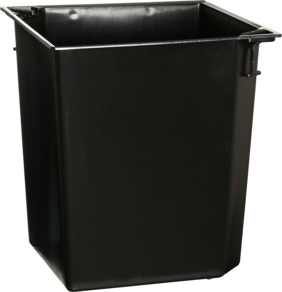 Горшок пластиковый Plastkon ELISE глянцевый квадратный 28,8 л антрацит 