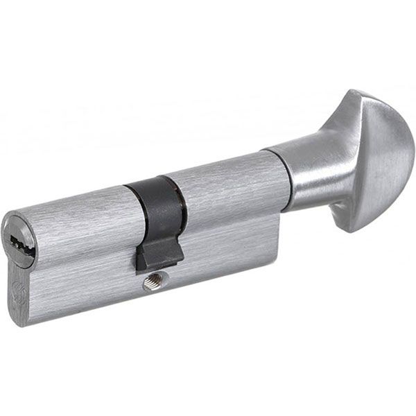 Цилиндр Securemme К2 3200PCS35351X5 35x35 ключ-ключ 72 мм матовый хром