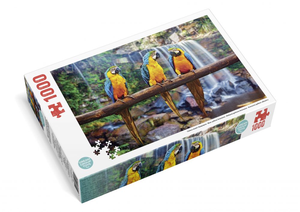 Пазл DGT Сине-желтые Арарауны 1000 элементов TRFL_B/ARA