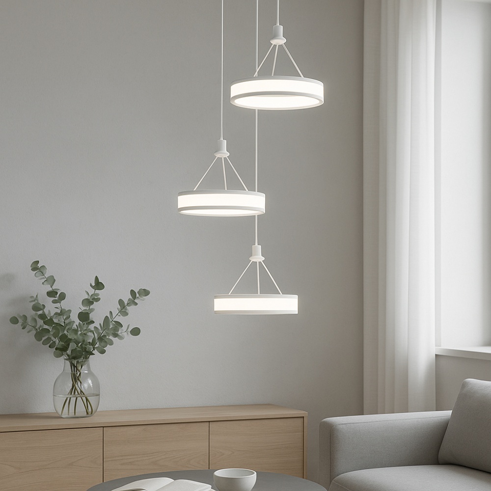 Світильник підвісний LIGHT SET VERBA LED 3 PL 2015 3x60 Вт білий