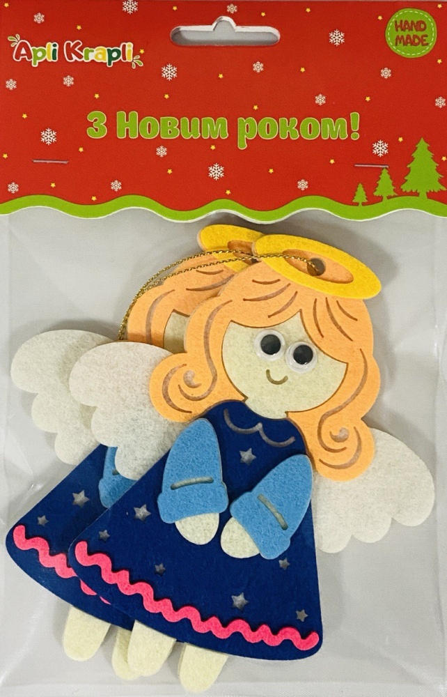 Набір підвісок Аплі Краплі з фетру 2 янголи