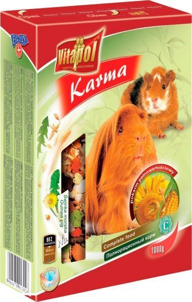 Корм Vitapol повнораціонний для морських свинок 1кг