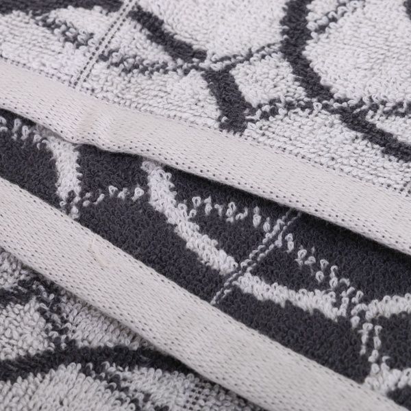 Рушник кухонний Bhali 50x50 см Lasa білий із чорним 