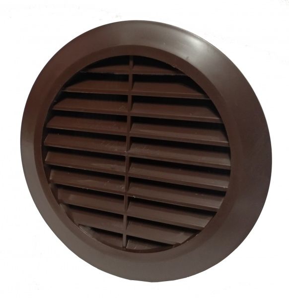 Гратка для вентиляції T-30 100 мм ABC-пластик коричневий 
