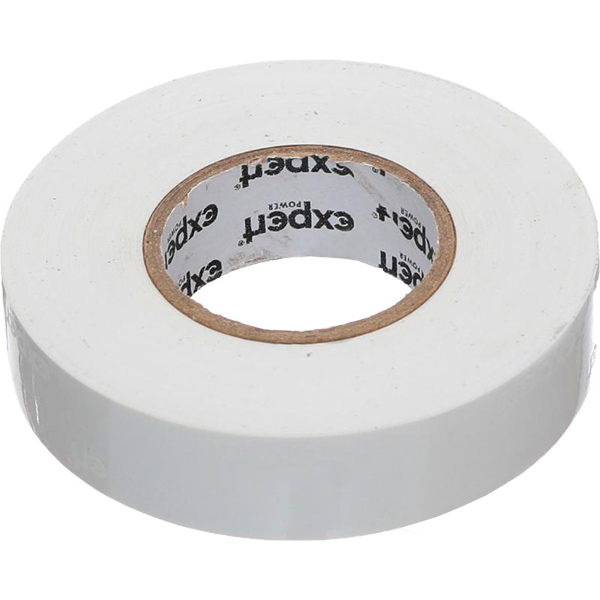 Изолента Expert Power ПВХ 0,20x19 мм 10 м белая ПВХ