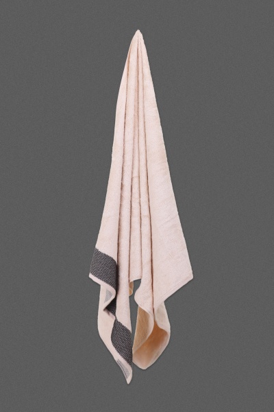 Набір рушників махрових Bamboo 50х90, 70х140 2шт молочний BILTEX 