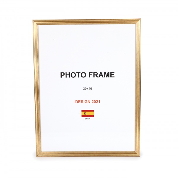 Рамка для фото 1 фото 30х40 см золото 