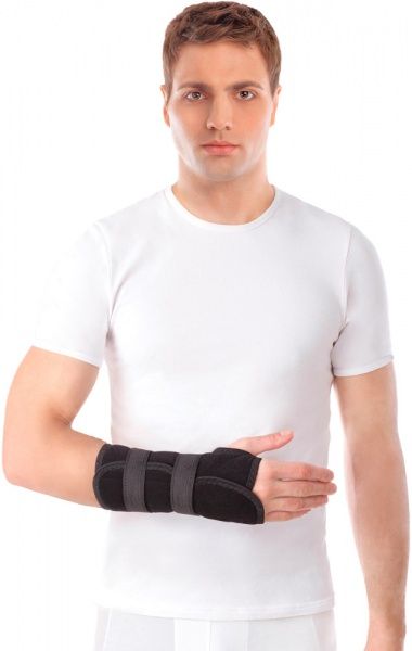 Бандаж-фіксатор Торос-Груп р. 17-19 см Тип 552 із ребрами жорсткості чорний