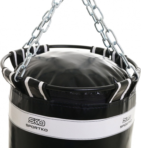 Боксерский мешок SPORTKO 130x35 см 50 кг черный