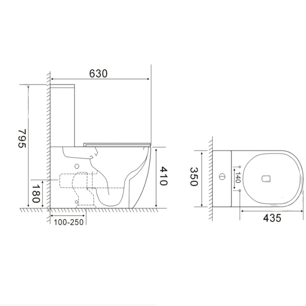 Унитаз-компакт Rapal Oland Tornado 1229A