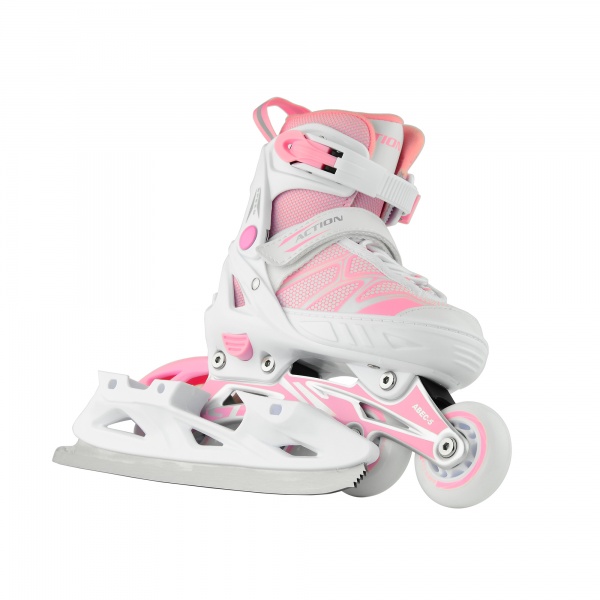 Роликові ковзани 2 в 1 Action 153B5/2IN1PINK33-36 рожевий