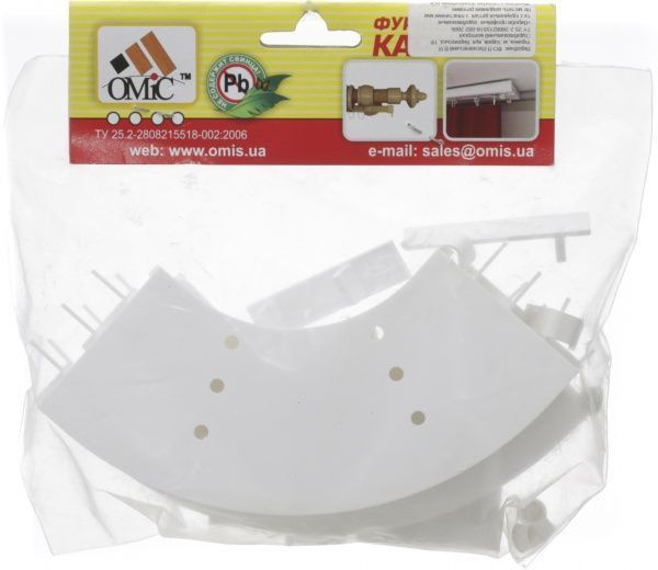 Закінчення ОМіС дугове ОМ2 подвійний набірний білий 