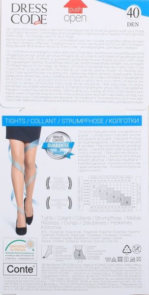 Колготки женские Conte Dress Code 40 den р. 4 бежевый 1 шт. 