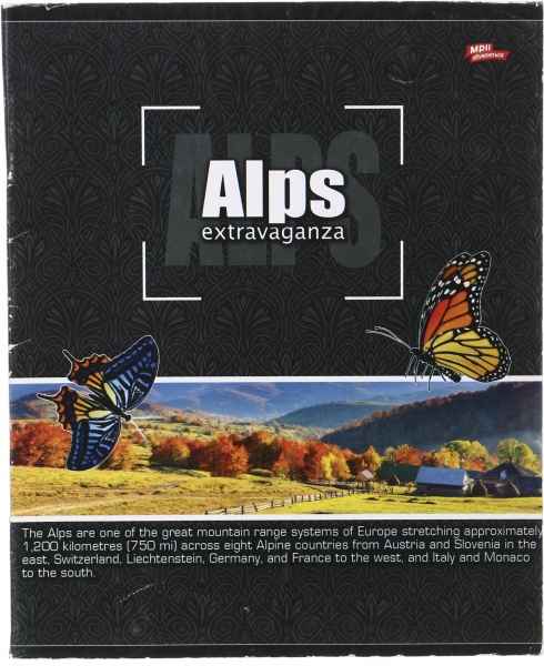 Тетрадь школьная уф-лак 60 листовв клетку в ассортименте