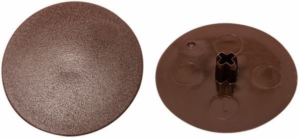Заглушка на корпус стяжки MAXIFIX E d39 мм коричневая 8 шт