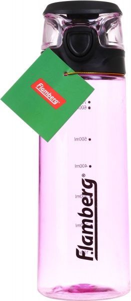 Бутылка для воды Comfort 700 мл розовая Flamberg