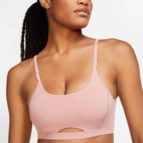 Бра Nike Indy Luxe Yoga Bra Nvlty CV5656-685 S рожевий