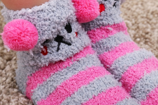 Носки для девочек Maxwin KIDS Страйп р.29-31 серо-розовый 