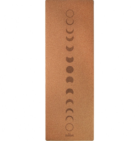 Килимок для фітнесу Dariana 183х61х0,4 см Місяць бежевий